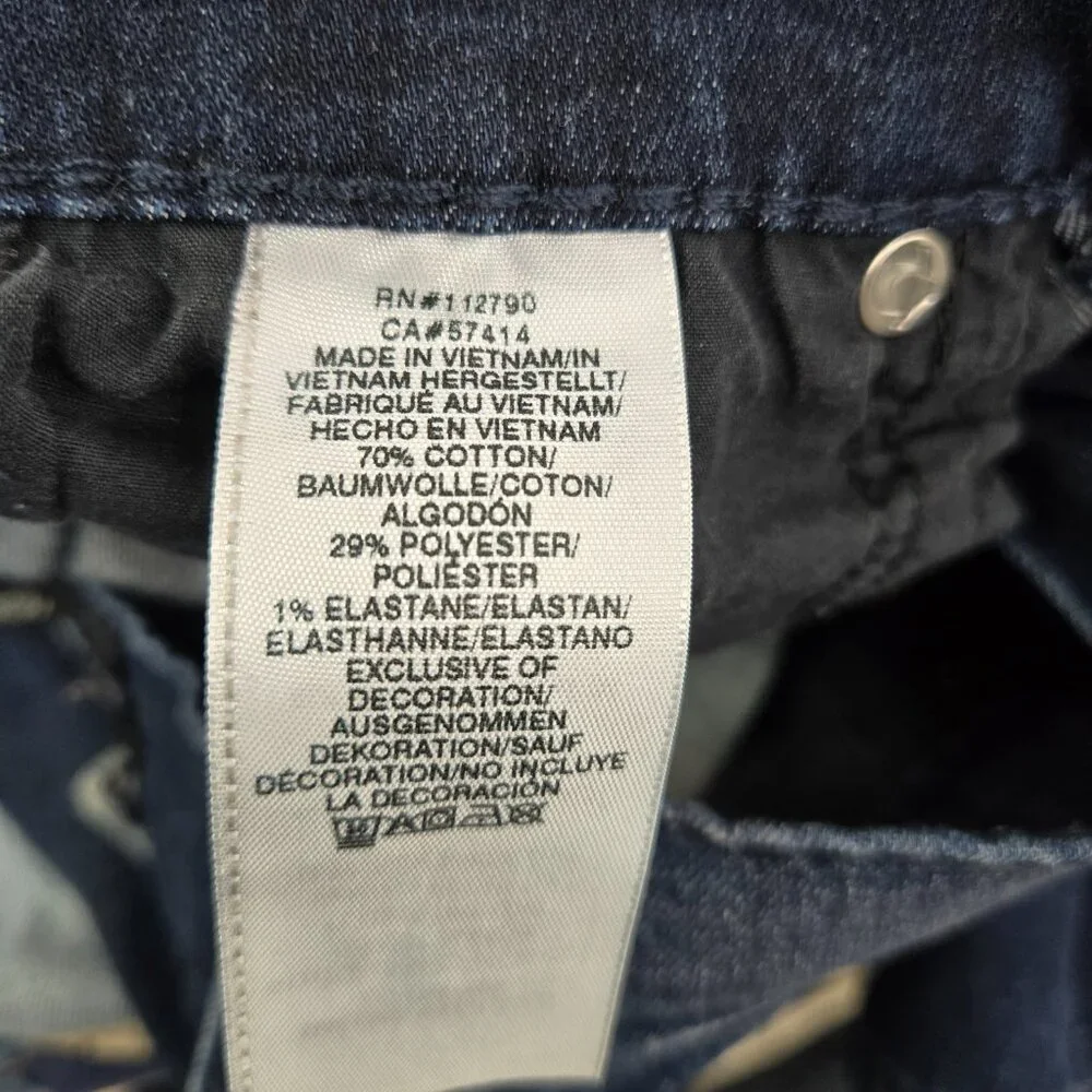 True Religion Men Jeans‎ 32 Blue Denim Rocco Relaxed Skinny Dark Wash READ